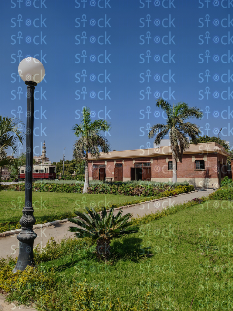 Green lawn by Baron Palace