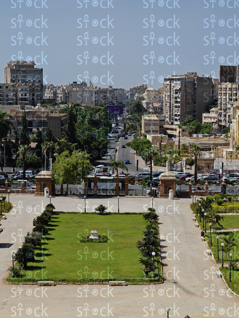 Overlook of palace garden
