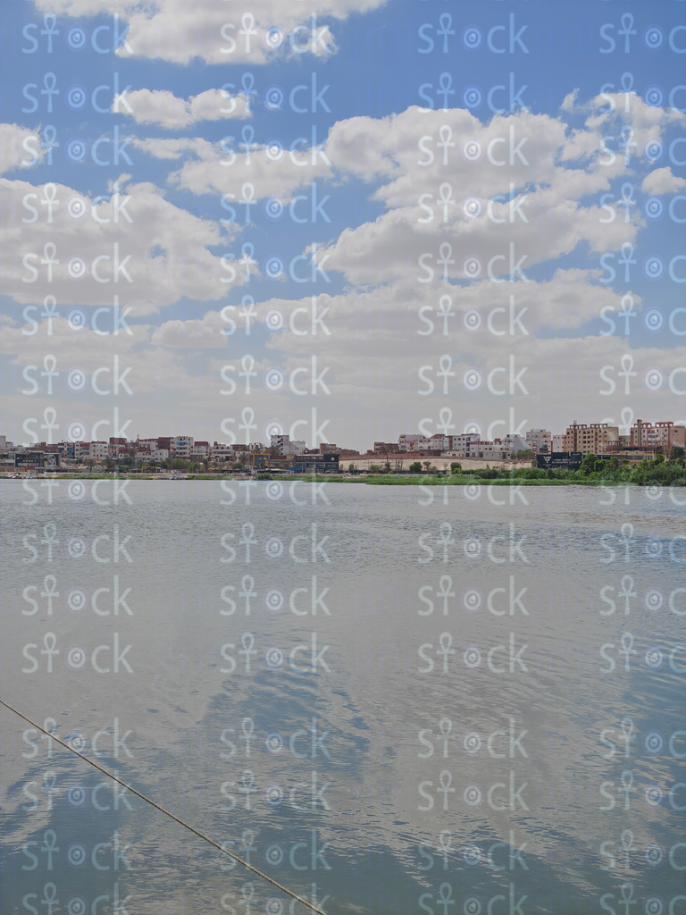 Clear sky over the lake