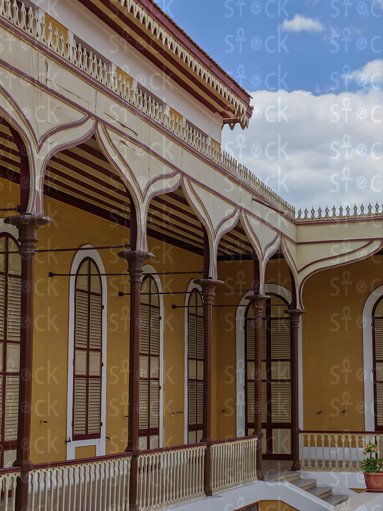 Golden Arched Corridor in De Lesseps House