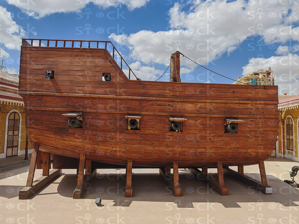 Royal Ship Model at Suez Canal Museum in Ismailia