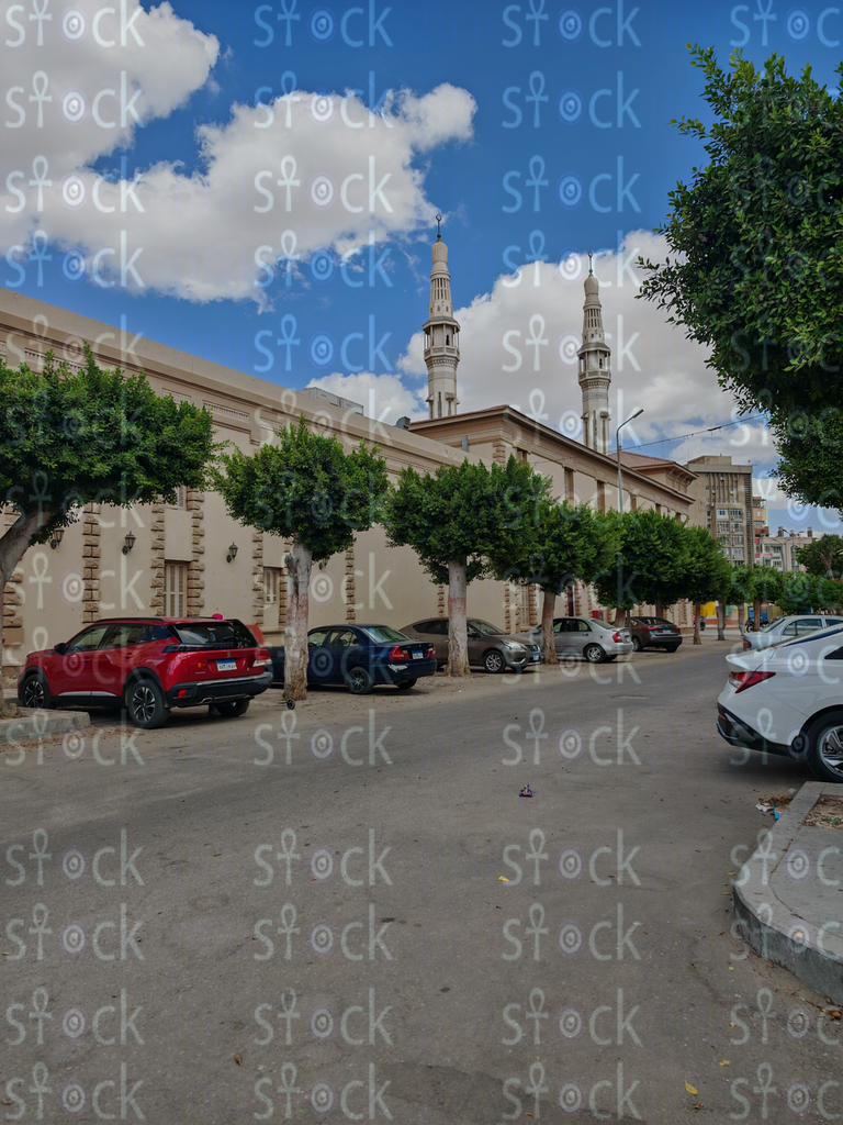  الشارع الواسع المؤدي إلى كورنيش الإسماعيلية