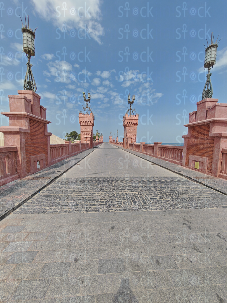 Brick Towers with Decorative Arches – Montaza Palace