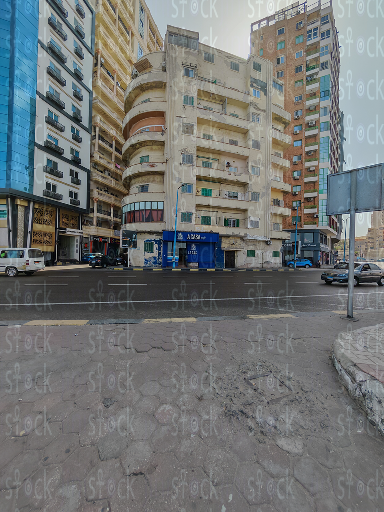 The distinctive architecture of Alexandria Street