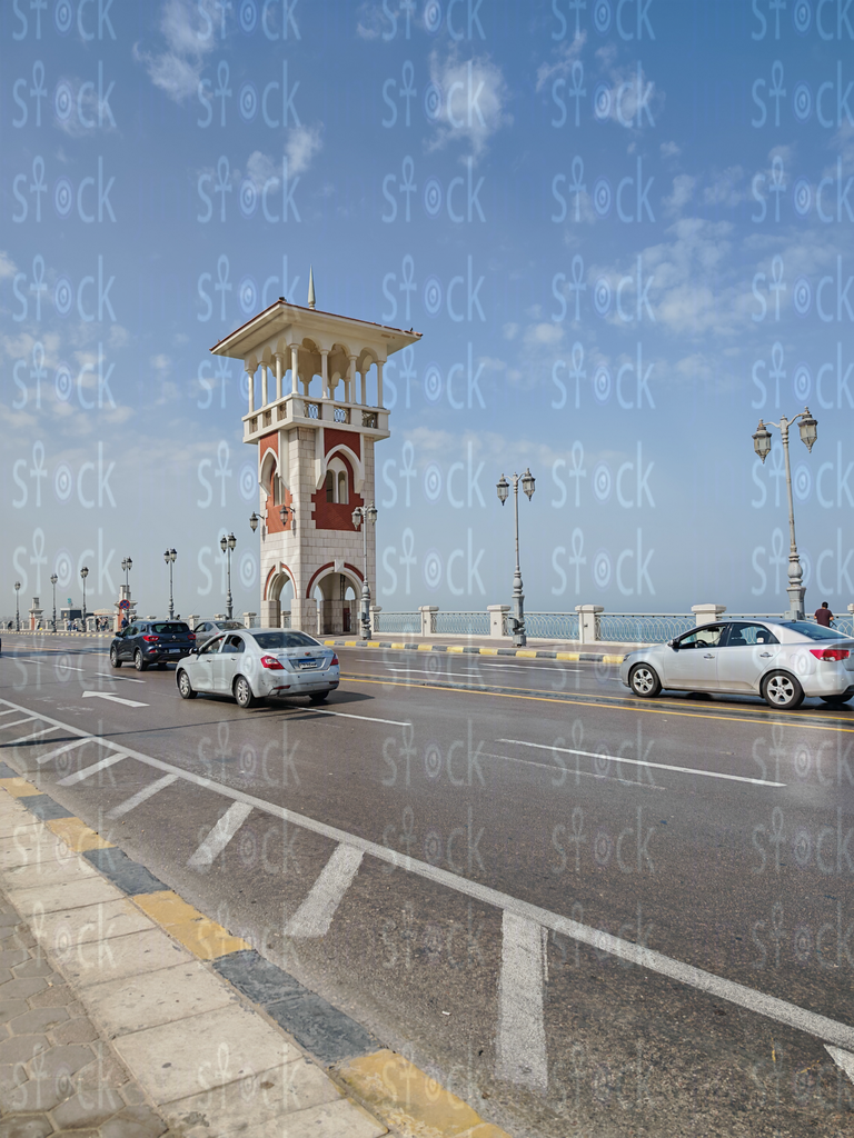 Traffic on Stanley Bridge during the day