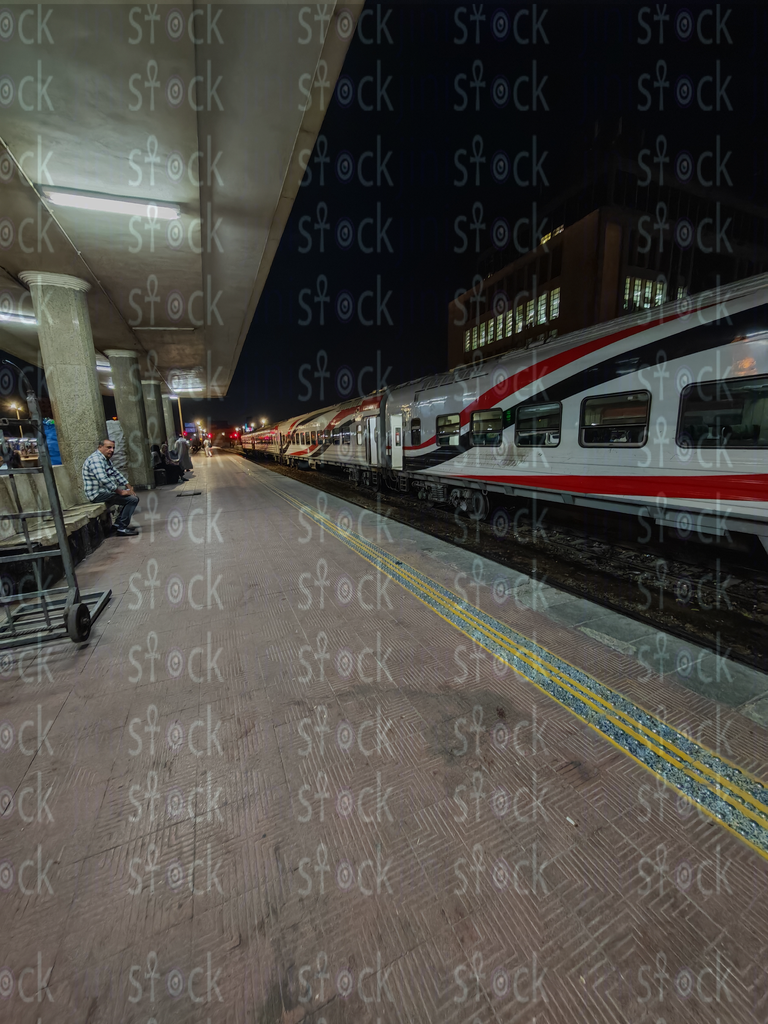 Quiet Platform at Midnight – Cairo Ramses Station