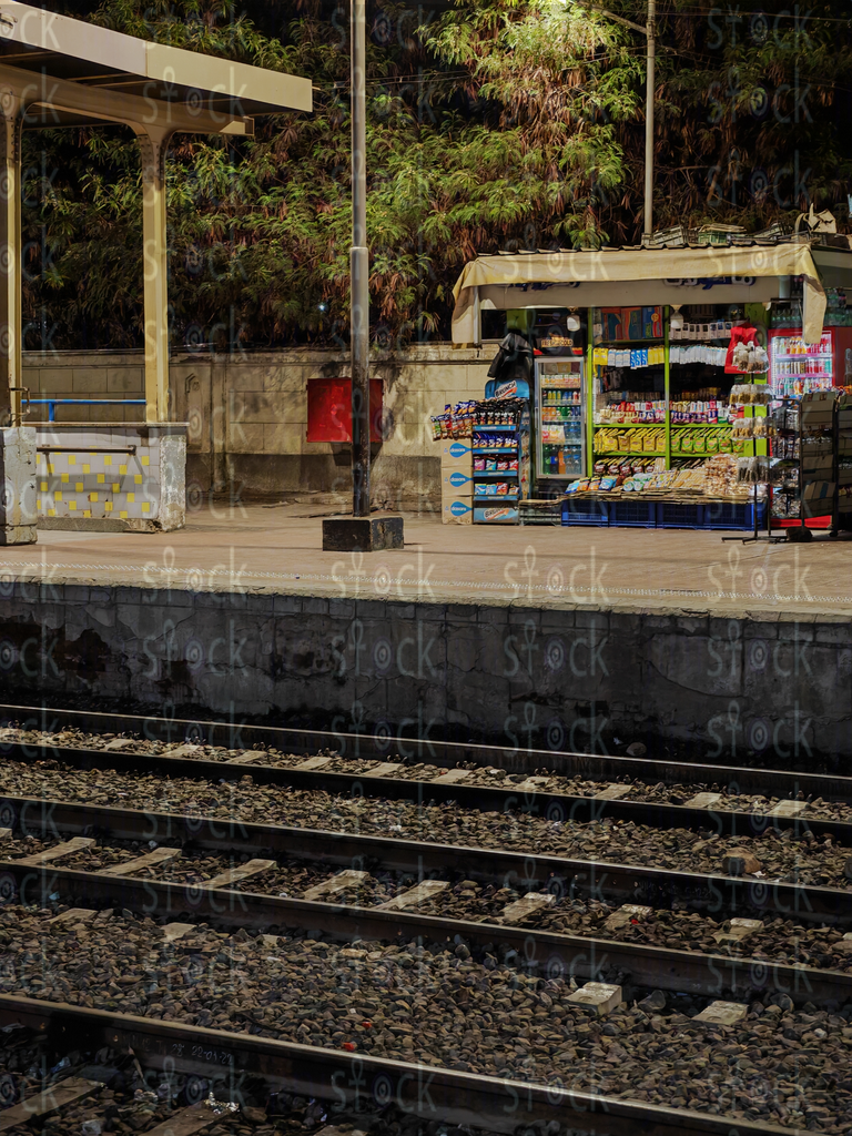 Small koshk next to the railway tracks