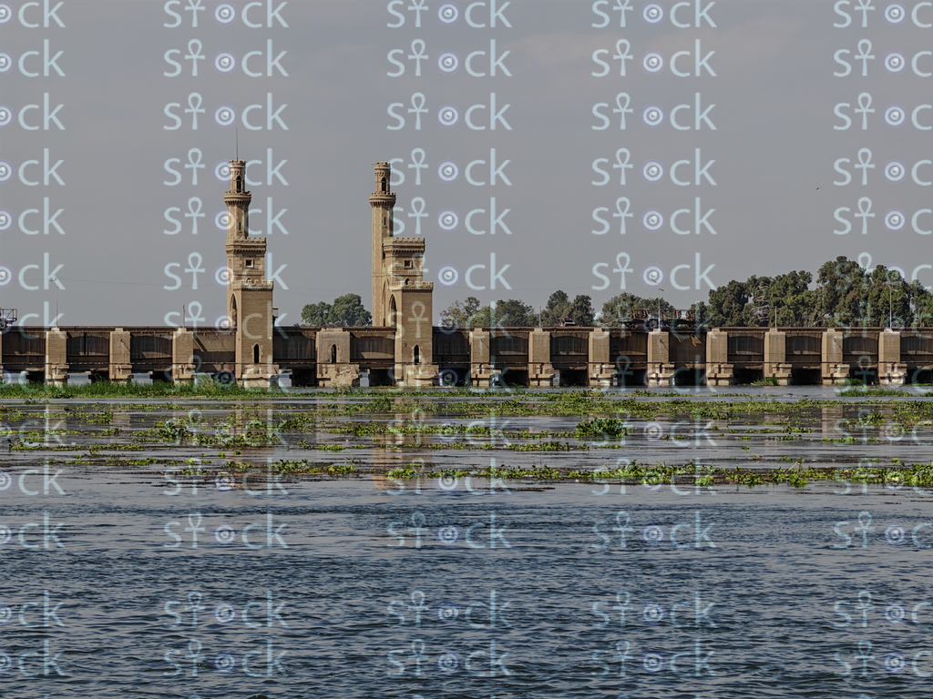 A shady pathway lined with trees in the Qanater Garden
