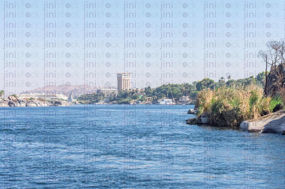 aswan view from the nile