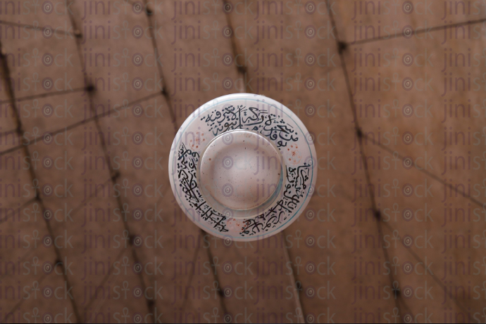 glass lantern - stock image