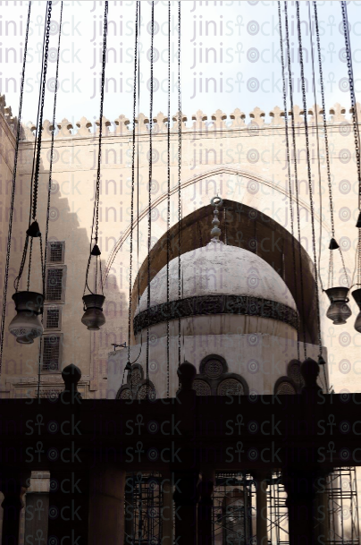 mosque high walls - stock image