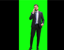 man arguing while taking on the phone