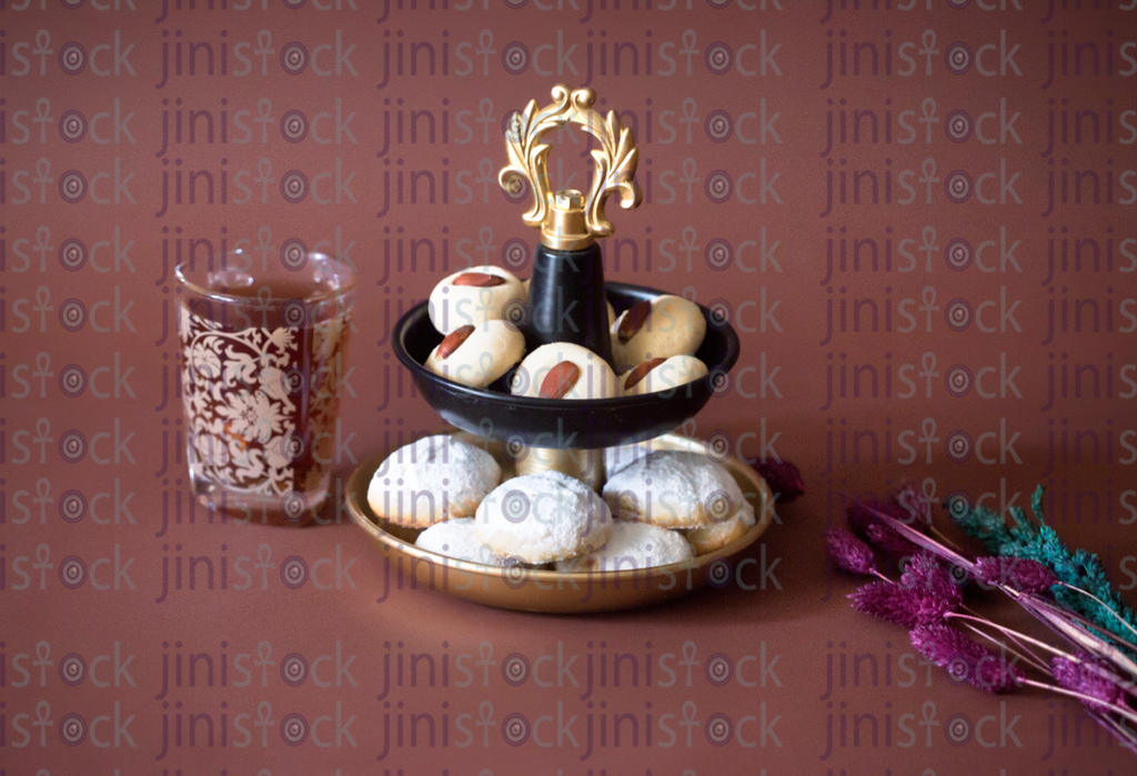 Kahk and biscuits with sugar topping -stock image