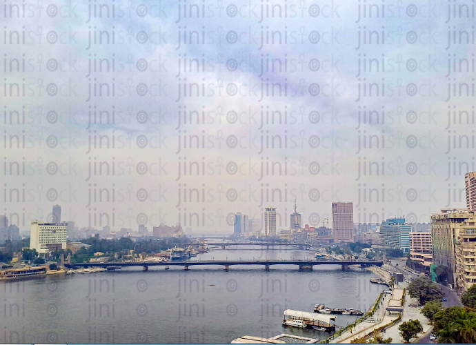 Nile river top view 