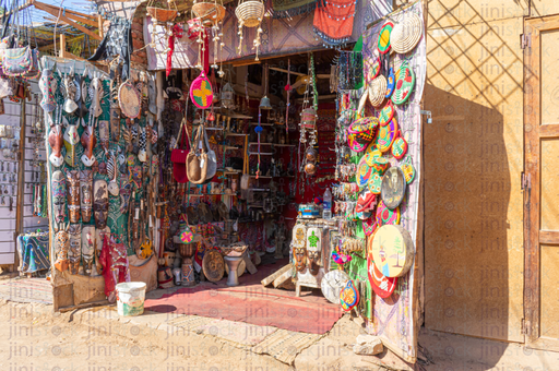 Nubian store selling hand made souvenirss