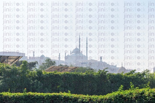 the citadel high between the clouds from the Azhar park