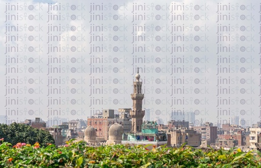 Old mosque high minaret from the Azhar