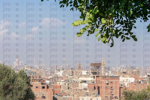 Top view for old cairo from azhar park