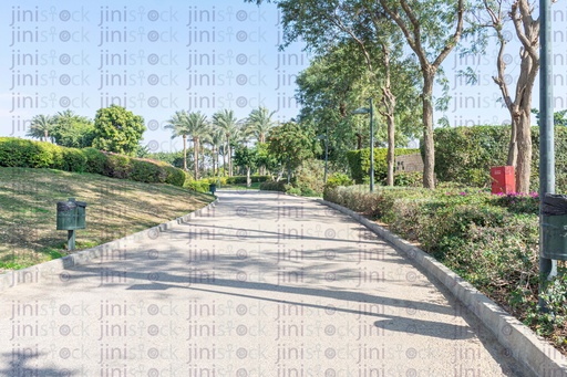 Street or road inside azhar park