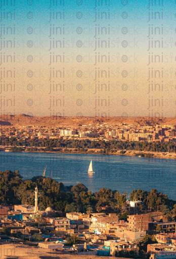 Nile Aswan Egypt top view