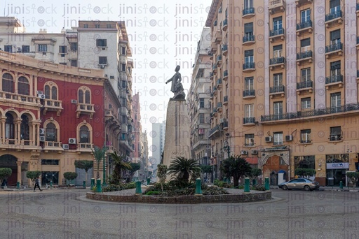 mostafa kamel statue square in downtown