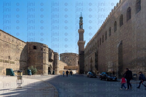 el nasr mosque walls in the citadel