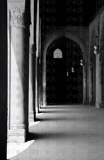 old mosque with beautiful Islamic architecture.