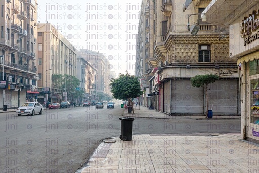 sidewalk in downtown background