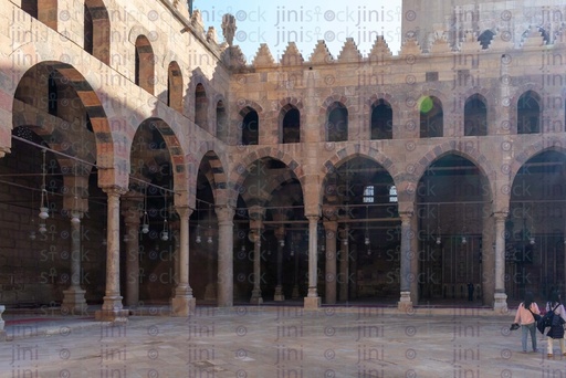 El nasr mosque hall in the morning