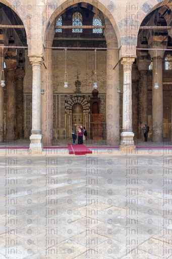 man praying in el nasr mosque