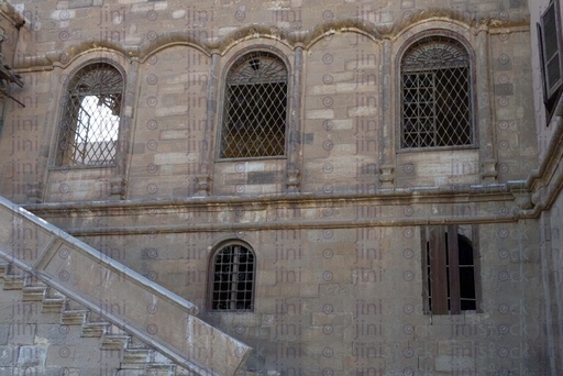 old house front with windows