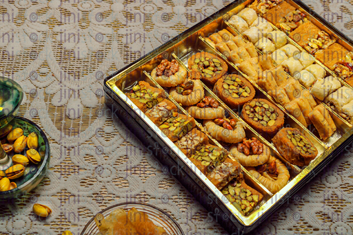 high retouched stock photo for oriental desserts