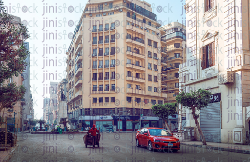 Retouched stock image for wast el balad street