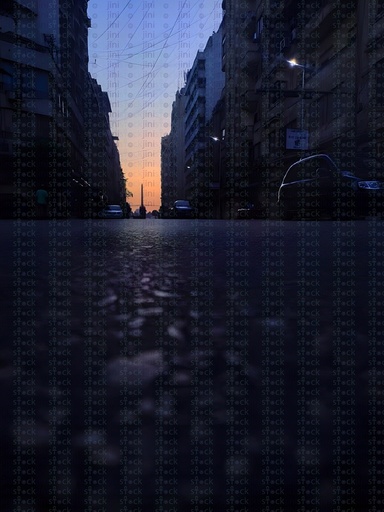 Asphalt road during sunset