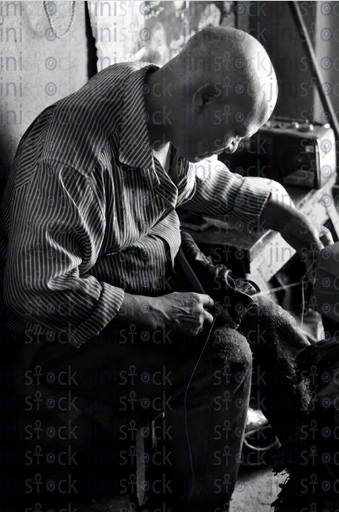 shoe maker - stock image