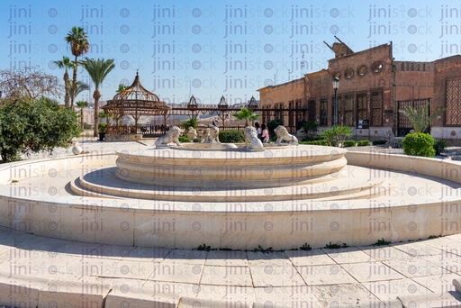 White Marble fountain in the citadel hall