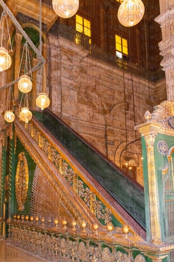 Islamic architecture and art inside mohamed ali mosque