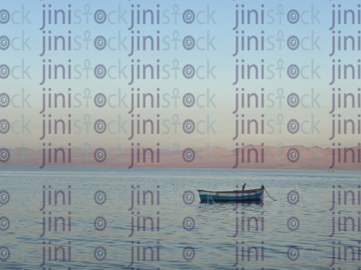 A Fishing Boat in Dahab stock image