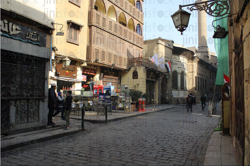 high quality stock image of EL Moez street old cairo