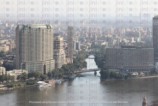 Nile river over Cornish el Tahrir