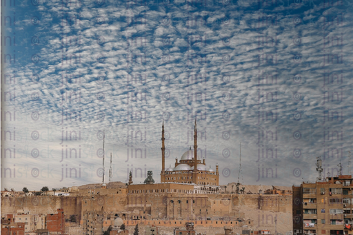 Citadel in at the top of old cairo - stock image