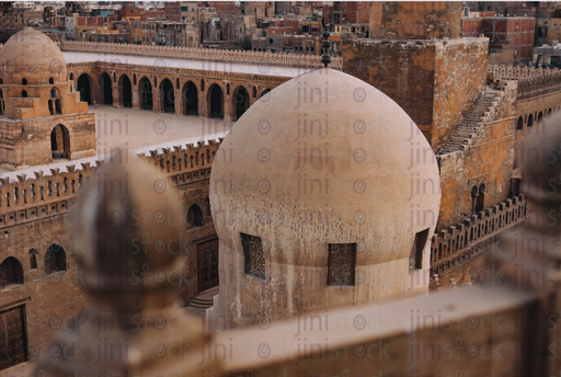 islamic roof top - stock image