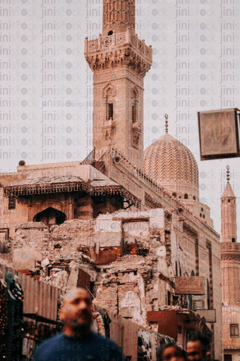 old mosque in islamic mosque  - stock image