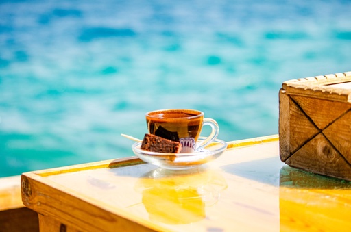 coffee on the sea.