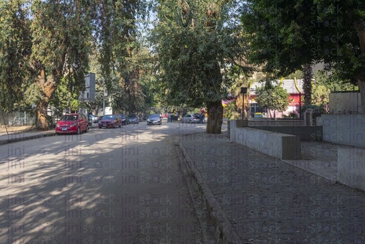 Side walk in maadi in the morning high quality stock image