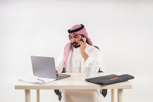 khaliji man business stock image