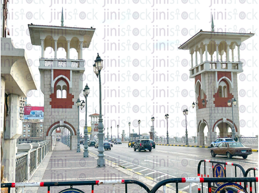 stanley bridge in the morning - stock image