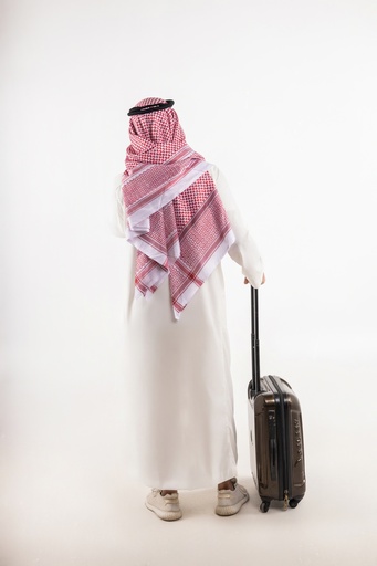 khaliji man travelling stock image