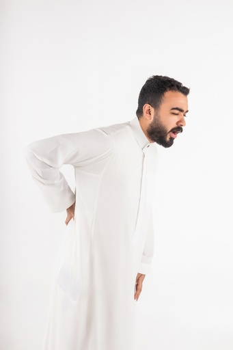 a stock image of a gulf man with back pain