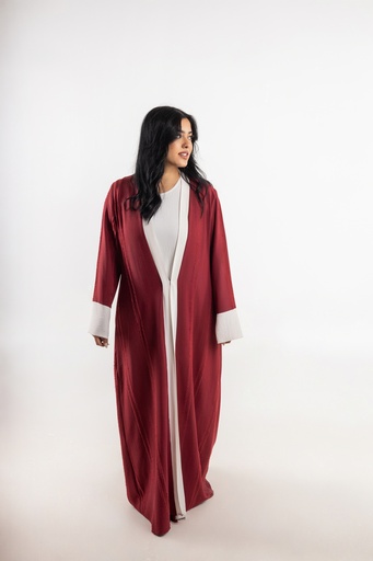 a stock image of a khaliji girl with red dress on isolated background